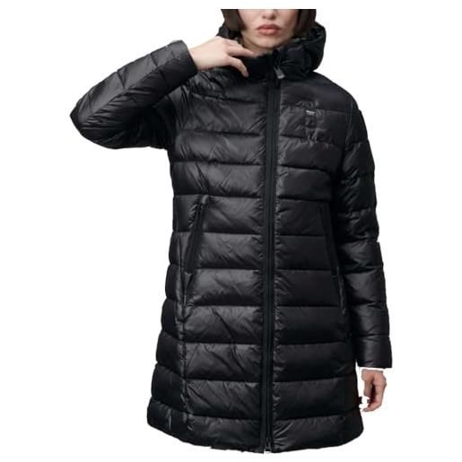 Blauer impermeabile/trench lungo con cappuccio 24wbldk02042 tg. Xl col. Nero