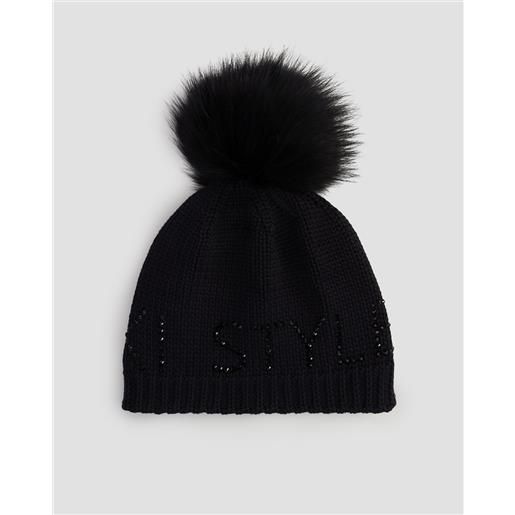 Sportalm berretto nero invernale da donna Sportalm