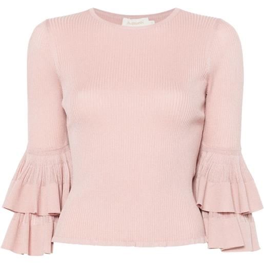ZIMMERMANN top con ruches - rosa