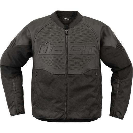 Icon giacca moto Icon overlord3 leather ce nero