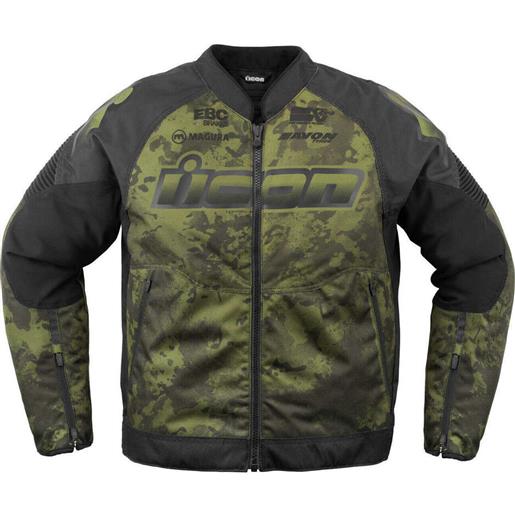Icon giacca moto Icon overlord3 magnacross ce verde