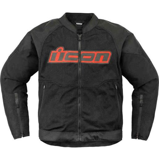 Icon giacca moto Icon overlord3 mesh ce slayer nero rosso