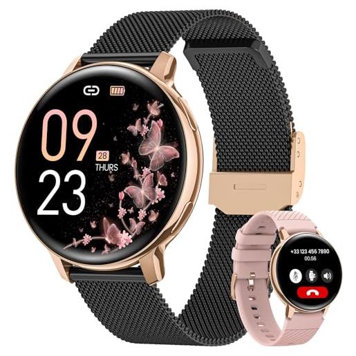 LSCALL Smartwatch Donna Chiamata E Risposta, Notifiche, Messaggi
