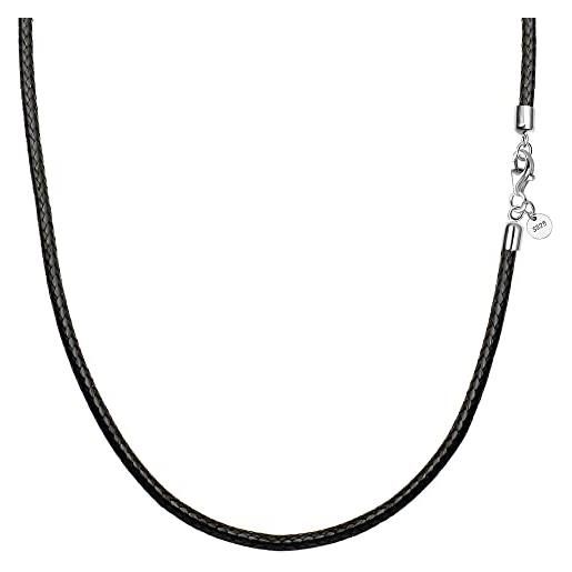 COOLSTEELANDBEYOND Rosso Perline Cristallo Cluster Statement Collana