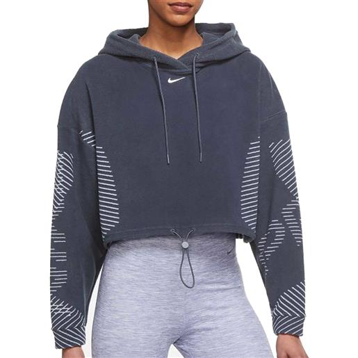 NIKE felpa crop con cappuccio therma-fit adv donna