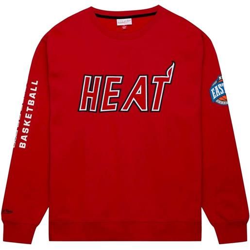 MITCHELL & NESS felpa girocollo there and back miami heat