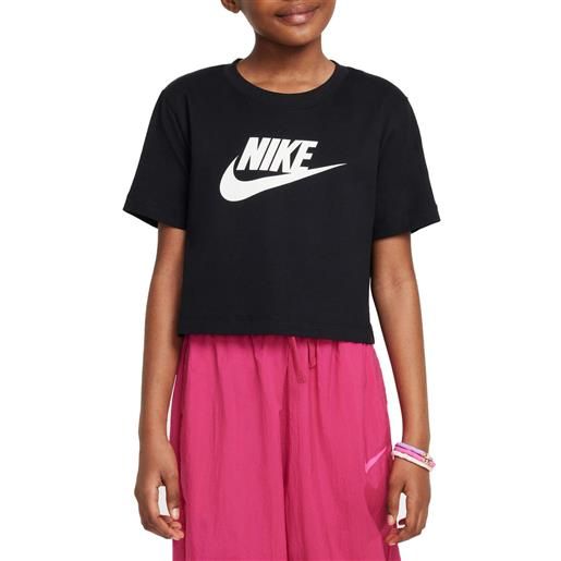 NIKE t-shirt crop logo futura bambina
