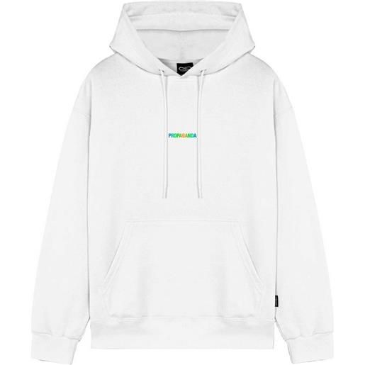 PROPAGANDA felpa con cappuccio ribs neon