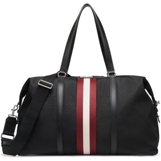 Bally borsa da viaggio a righe - nero