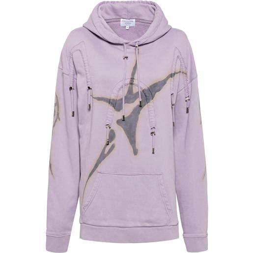 Collina Strada felpa arc con cappuccio - viola