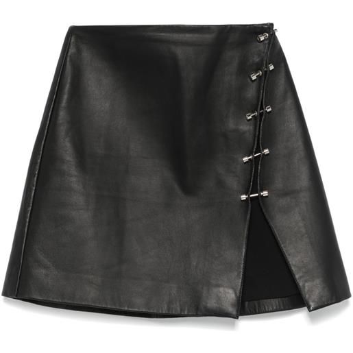 MITILIANE COUTURE gonna con dettaglio piercing - nero