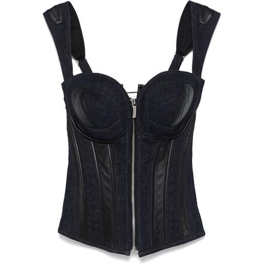 MITILIANE COUTURE corsetto denim - blu