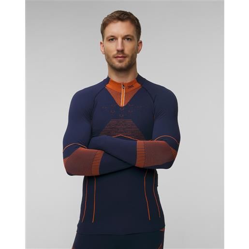 X-Bionic maglietta a maniche lunghe termoattiva con cerniera da uomo x-bionic energy accumulator light shirt ls 1/2 zip