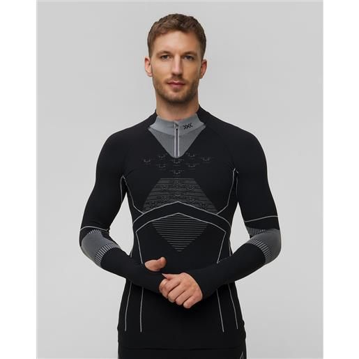 X-Bionic maglietta a maniche lunghe termoattiva con cerniera da uomo x-bionic energy accumulator light shirt ls 1/2 zip