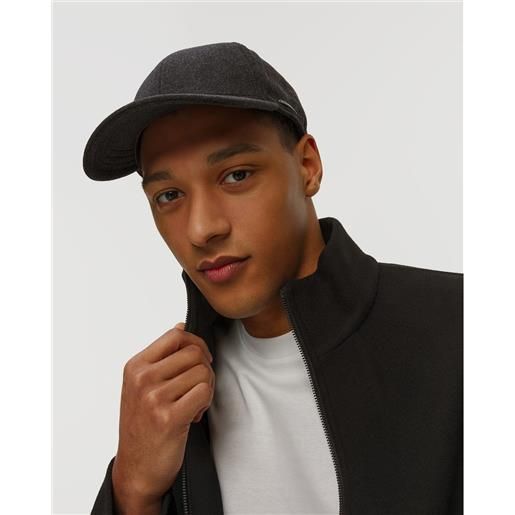 Stetson cappellino con pannelli laterali da uomo Stetson baseball cap wool cashmere ef grigio