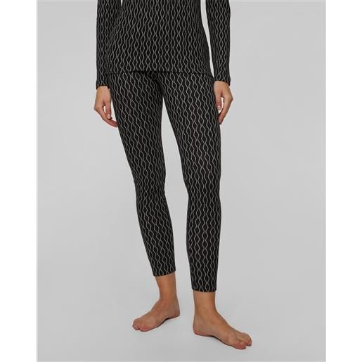 Icebreaker leggings termoattivi da donna Icebreaker mer 260 vertex leggings neri