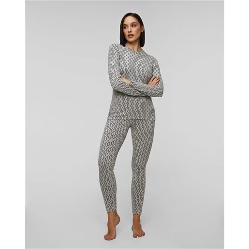 Icebreaker leggings termoattivi da donna Icebreaker mer 260 vertex leggings grigi