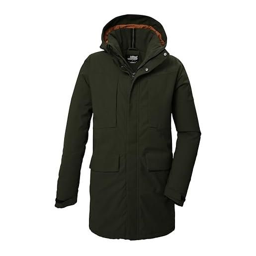 Killtec uomo parka funzionale con cappuccio senza zip kow 80 mn prk, oliv, m, 41848-000