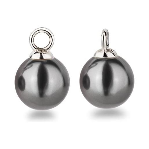 Cerchio con ciondolo a disco rotondo in argento sterling