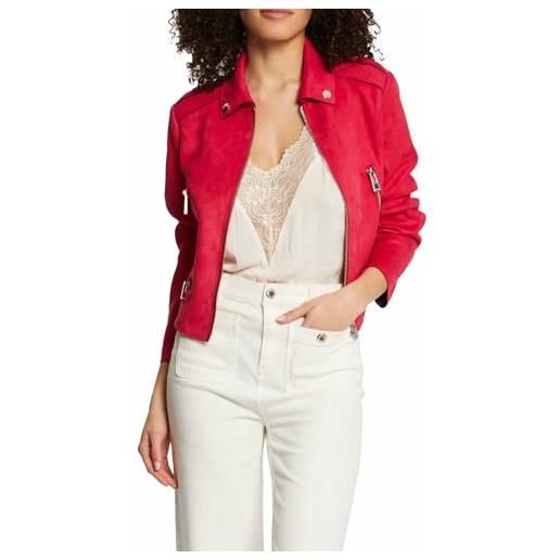 Morgan 222-gsud giacca dritta effetto camoscio, cachi, 38 donna