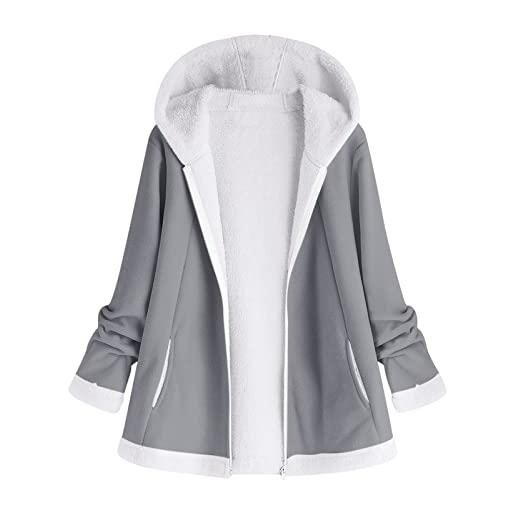 CXKOLD giaccone invernale donna giubbotto catarifrangente giacca sportiva donna blazer nero donna parka donna invernale oltre abbigliamento donna giubbotto donna ecopelliccia pelliccia mantello da