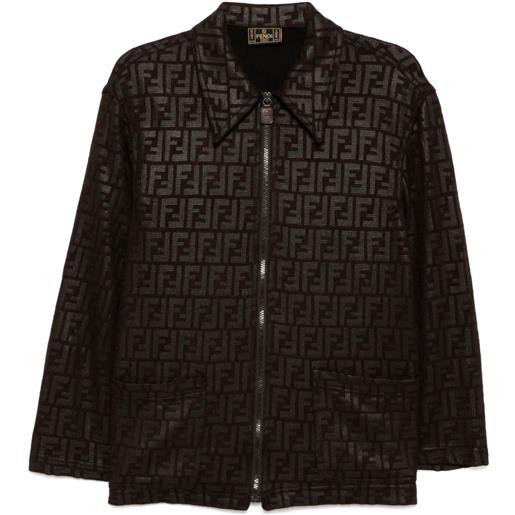 Fendi Pre-Owned - giacca zucca - donna - poliammide/elastam - taglia unica - marrone