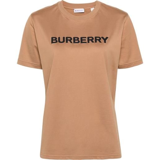 Burberry t-shirt con stampa - marrone