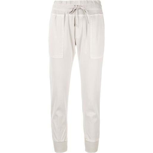 James Perse pantaloni con coulisse in vita - bianco