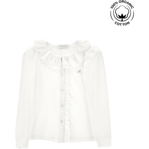 Monnalisa camicia cotone organico con colletto elegante