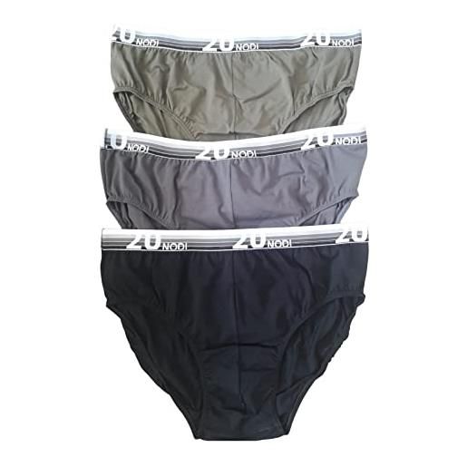 20NODI tris slip calibrato mutanda moda intimo uomo taglie forti fino (7xl)