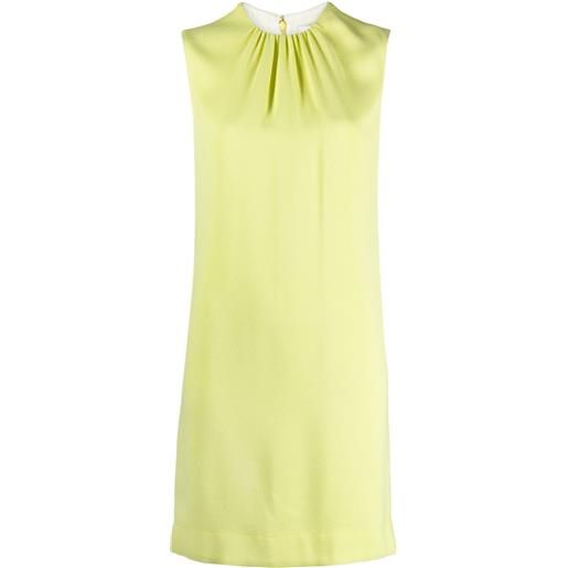 Lanvin abito corto smanicato girocollo - giallo