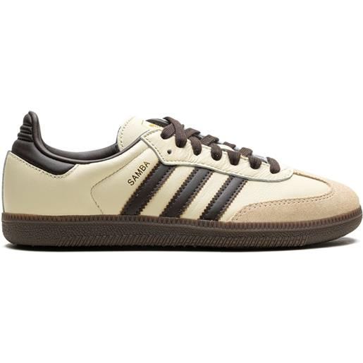 adidas sneakers samba og cream white/dark brown - toni neutri