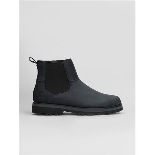 Timberland Kids anfibi courma mid chelsea in nabuk nero