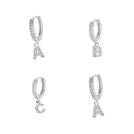 Butterme Orecchini Donne In Argento 925 - Modello Doppio Marquise Loop Intrecciato, Regalo Elegante - 4