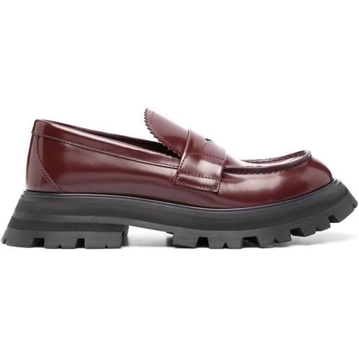 Alexander McQueen mocassini con suola antiscivolo - rosso