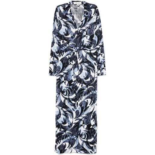 DVF Diane von Furstenberg abito lungo caprera - blu