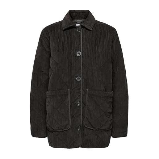 ONLY onlmarta-giacca trapuntata corduroy otw, marrone, m donna