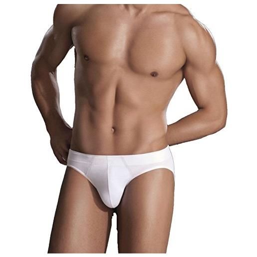 PEROFIL uomo 24524 slip conf. Bi. Pack 2 paia cotone elast. (5 l, bianco)