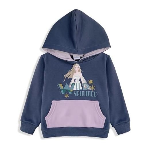 Nada Home felpa disney frozen elsa per bambina con cappuccio a maniche lunghe bimba 6263