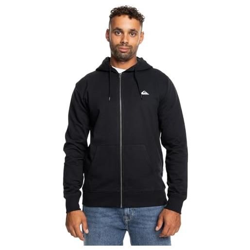 Quiksilver basic - felpa a maniche lunghe con cerniera integrale da uomo