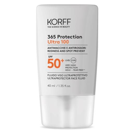 Korff 365 protection ultra 100 viso spf 50+ antimacchie ed antirossori 40 ml