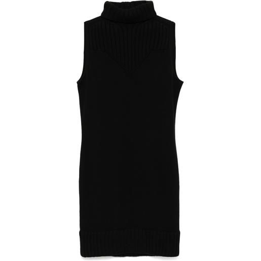 CHANEL Pre-Owned - abito smanicato 2004 - donna - cashmere/cashmere - taglia unica - nero