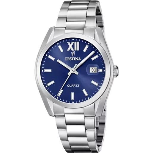 Festina Uomo Orologio F16376/7 - Cassa In Titanio E Bracciale Acciaio - 5