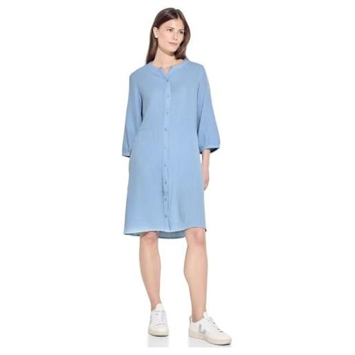Cecil b143964 abito in mussola, soft light blue, l donna