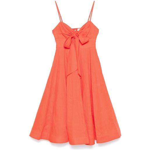 ZIMMERMANN abito midi crush - arancione