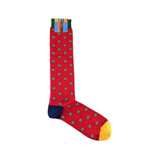 Gallo calze lunghe fantasia quadrifogli ap512182 sangue