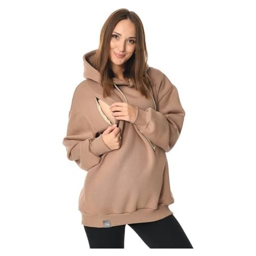 Felpa Donna Con Cappuccio WNEEDU - Scollo A V, Tasche, Maglione Autunno/Inverno, 90% Poliestere - Foto 10