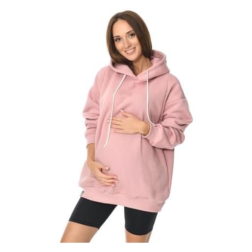 MijaCulture naomi m016 - maglione per allattamento 2 in 1, colore: rosa. , s-m