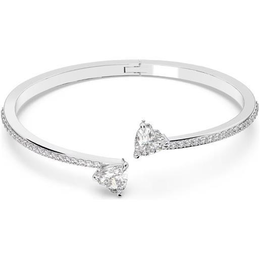 SWAROVSKI bracciale rigido mesmera, cuore placcato rodio, m - 16 cm
