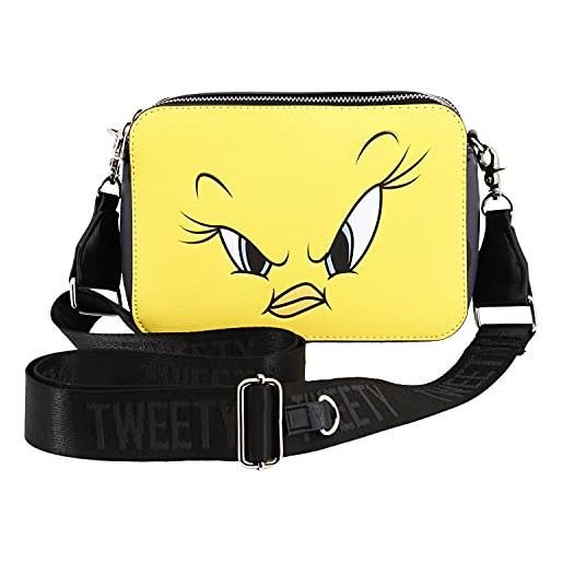 Looney tunes tweety (titti) trouble-borsa ibiscuit, giallo, 21 x 15.5 cm